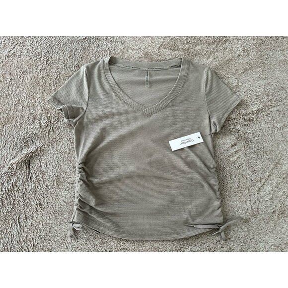 Calvin Klein Women Regular fit Short Sleeve T-Shirt Shirt S Solid - Picture 4 of 13